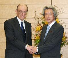 Greenspan meets Koizumi in Tokyo