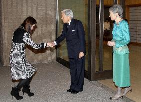 Emperor, empress meet Thai princess