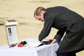 Prince William visits Commonwealth war graves