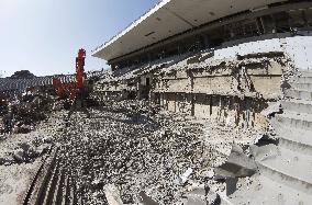 Demolition work at National Stadium