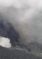 Mt. Asama appears to have had small eruption