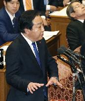 Ex-Prime Minister Noda questions incumbent Abe