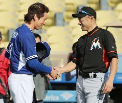 Maeda looks forward to pitching against Ichiro's Marlins