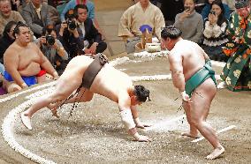New Year Grand Sumo Tournament 4th day