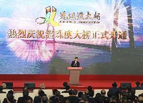 Hong Kong-Zhuhai-Macau bridge opening ceremony