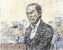 CORRECTED: Carlos Ghosn at Tokyo court