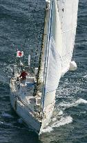 (1)Japanese man finishes solo nonstop around-world trip in yacht