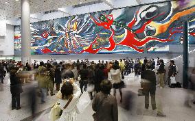 Okamoto's A-bomb mural shown to public in Tokyo