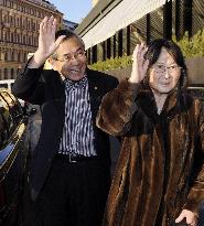 Nobel laureate Negishi leaves Stockholm