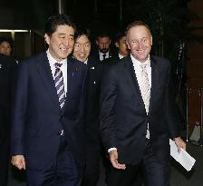 Japan, N.Z. leaders hold talks