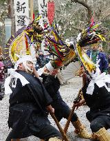 Traditional pre-spring festival in northern Japan