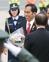 Indonesian president arrives in Japan to meet G-7 leaders