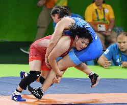 Olympics: Women's wrestling in action