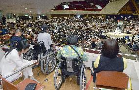 Sumo event at Ryogoku Kokugikan in Tokyo