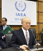 IAEA chief Amano at Vienna board meeting