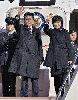 Japan PM Abe leaves for European trip