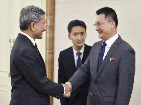 Singapore Foreign Minister Balakrishnan visits Pyongyang