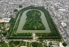 Ancient Japanese mounded tomb