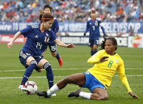 Football: Japan-Brazil at SheBelieves Cup