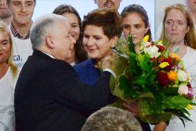 Poland's conservative party wins, ready for regime change