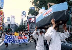 Antinuclear groups protest MOX shipments+