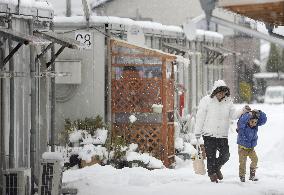 Heavy snow blankets eastern, northeastern Japan