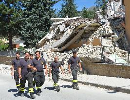 Aftermath of quake in Italy