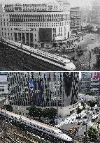 Scenes in Tokyo: then and now