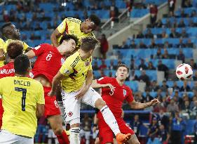 Football: Colombia vs England at World Cup