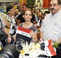 Iraqi athletes arrive in Beijing for 2008 Olympics