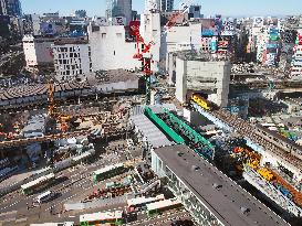 Tokyo's Shibuya Station area undergoing change