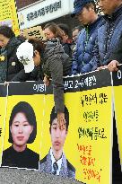 Missing passengers' kin demand salvaging sunken S. Korean ferry