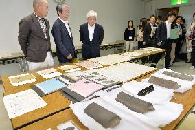 Hiroshima peace museum unveils 1st chief's collection of materials