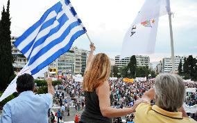 Greek capital sees anti-austerity demonstration