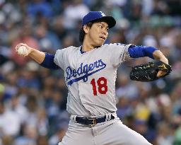 Baseball: Maeda gets 10th win as Dodgers beat Rockies