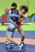 Olympics: Wrestlers in action