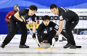 Japan loses to Switzerland in men's curling