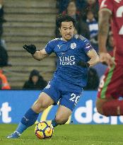 Football: Leicester's Okazaki