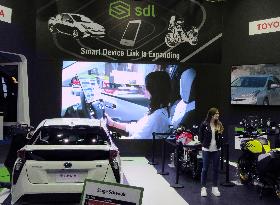 Toyota booth showcases connected cars