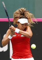 Tennis: Osaka at Fed Cup playoffs