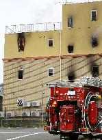 Fire at Kyoto animation studio