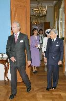 Emperor Akihito meets with King Gustav