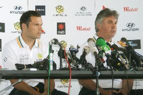 Australia's Hiddink meets the press