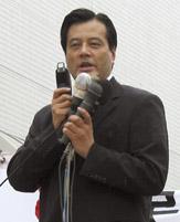 DPJ leader Okada speaks in Akita