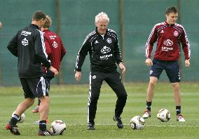 Denmark World Cup team practices