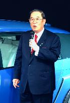 Toyota president speaks at Motor Show