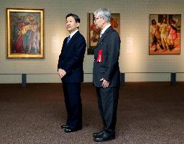 Crown prince visits Uffizi Gallery exhibition