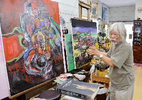 Hiroshima painter to exhibit works on survival of 1945 A-bombing