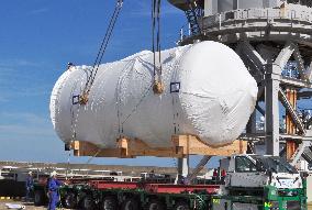Vent filter arrives for Shika Nuclear Power Station's unit 2