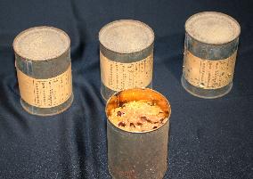 Japanese navy's WWII canned rice found in near-perfect condition
